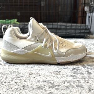 Cream and Tan Sneakers